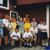 Många gamla Finnjolleseglare på samma bild