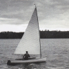 Den första Finnjollen premiärseglar 1950